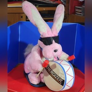 Energizer Bunny Plush LARGE 23" With Flip Flops Drum Sticks Shades Vintage 1989
